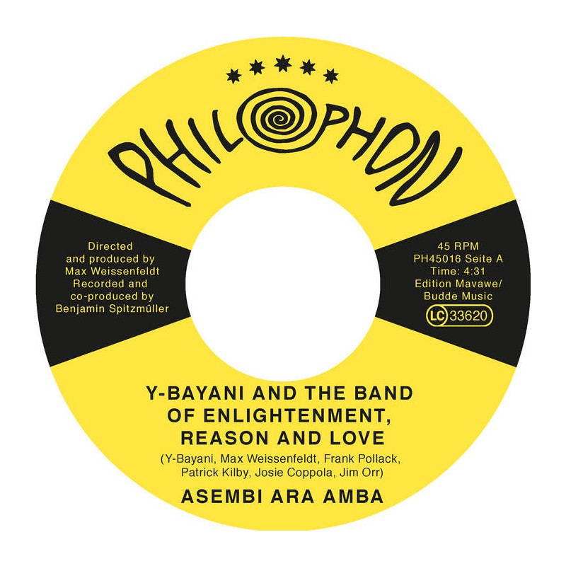 Y-Bayani & Baby Naa And The Band of Enlightenment, Reason & Love - Asembi Ara Amba (7")
